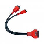 Kaabliadapter Chrysler 12+8 Programmeerimiskaabli Pistik OBD2 Diagnostikakaabel Autel MaxiSys MS906 jaoks punane