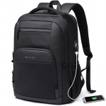 Bange kerge 15,6-tollise s&uuml;learvuti seljakott veekindel USB-laadimispordiga multifunktsionaalne reisi-, matka- ja koolikott Mochila meestele 45 x 32 x 15 cm must
