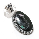 Natural Eudialyte Gemstone 925 Sterling Silver Jewelry Pendant 2.25 h3e56