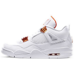 Air Jordan 4 Retro Oranž Metallik Unisex Tossud Valge T&auml;is-Oranž Metallik-H&otilde;bedane CT8527-118 43