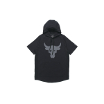 Under Armour Project Rock Charged Cotton L&uuml;hikeste varrukatega kapuutsiga topp Meeste Topp Must 1351525-001 L gray