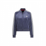 adidas Originals Klassikaline Retro Kolmeleheline Sametine Kapuutsiga Jakk Naiste Topid Tumesinine IX4224 XS