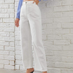 Naiste teksad taskutega, k&otilde;rge v&ouml;&ouml;kohaga, lukuga, lukuga, sirged p&uuml;ksid, &uuml;hev&auml;rvilised vintage Ameerika stiilis teksap&uuml;ksid igap&auml;evaseks kandmiseks. 2XL