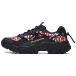 FILA Kassi k&auml;pp HGT Kang S&uuml;nteetiline nahk Kahekihiline veisenahk Spordimugavus Madalad isa tossud Naiste tossud Must F12W144150FBK 37.5
