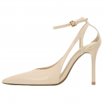 Zara Elegantne PU Patentnahast Efektiga Stilettkingad 10cm Naiste Kingad Valge 13212510719 35