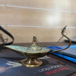15,24 cm Messingist Aladdin &Otilde;lilambi P&otilde;leti Džinni Lamp Kogutav Aladdin Chirag Yst&auml;v&auml;np&auml;eva Kingitused, S&uuml;nnip&auml;eva Kingitused, Peokaunistus