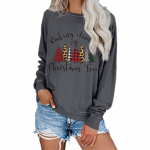 Naiste vabaaja Halloweeni printimisega &uuml;mmargune kaelus Drop Shoulder pikkade varrukatega kapuuts XL kollane