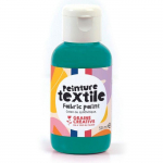 Peinture pour textile 50 ml - vert canard roheline