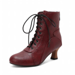 Mood 2025 Uued Paeltega Naiste K&otilde;rge Kontsaga Kingad Veider Steampunk Saabas Viktoriaanlikud Pahkluusaapad Naised Terava Ninaga Paksu Tallaga L&uuml;hikesed Saapad 37