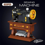 Vinge linn Mini Retro Kodusisustus &Otilde;mblusmasina Mudel Ehitusklotsid S&otilde;brad Fonograaf DIY Klotsid M&auml;nguasjad Lastele Kingitus