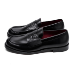 Moodsad unisex nahast looferid vampiiri reljeefiga - Vabaaja Briti retro Derby stiilis kingad 41 (fits athletic shoe size 42)