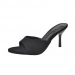 Moodsad Elegantsed Suede Stilettod Sandaalid Naistele &Uuml;mar Nina &Otilde;hukesed Kontsad Slip-on Kingad Suveks V&auml;litingimustesse R&otilde;ivastega Kandmiseks T&uuml;drukule 35 must