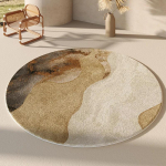 Moodsa stiili magamistoa sisustus &uuml;mmargune vaip kodu kohev pehme vaip kerge luksuslik vaip elutoa paksendamiseks plush-lounge p&otilde;randamatt 80x80CM