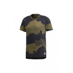 Adidas Camo Vabaaja Spordi Hingav L&uuml;hikeste Varrukate T-s&auml;rk Meeste Topid Must DU0907 XS