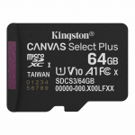 Kingston 64 GB micro SD TF kaart M&auml;lukaardid Canvas Select Plus microSDXC kaart | Kuni 100 MB/s | A1 klass 10 UHS-I | SDCS2/64 GB/128 GB SDCS3/64GB