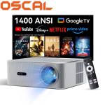 OSCAl PV800 Pro 1920*1080P &Uuml;livaikne 1400 luumenit ANSI 50000 tundi Nutikas projektor Automaatse seadistuse ja kaasahaarava 4K-valmis visuaaliga