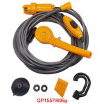 Telkimisdu&scaron;&scaron; 12V elektriline k&otilde;rgsurvepump &otilde;ues matkamiseks reisimiseks kaasaskantav du&scaron;ikomplekt taimede kastmiseks autopesuks lemmikloomade puhastamiseks