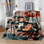 Joe Keery Steve Harrington Pehme Pl&uuml;&uuml;sist Tekk, Flanellist Tekk Visketekk Elutoa Magamistoa Voodi Diivani Pikniku Katteks Lastele 50x60in