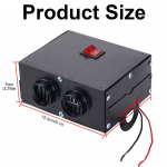 12V 500W Auto Soojendi S&otilde;iduki K&uuml;te Abiseade Kaasaskantav Auto Soojendi Kompaktne J&auml;&auml;tmesulatusseade Udu eemaldaja Auto Kaubiku K&uuml;tte &Otilde;husoojendi