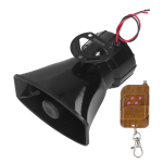 Mono sarvk&otilde;lar Valjuh&auml;&auml;ldi 4-tooniline h&auml;&auml;lestus Veoautole Mootorrattale Autole Paadile 100W 12V black