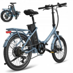Fafrees F20 Lasting blue E-Bike Folding 20 Inch with Battery 36V 18.2A, 250W 25 km/h SHIMANO 7 sinine
