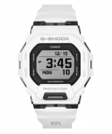 Casio G-Shock G-Squad Digitaalne Nutitelefoni &Uuml;hendus Valge Vaikrihm Kvarts GBD-200-7 200M Meeste Kell must