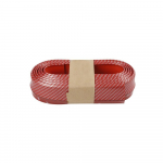 8.2ft/2.5m Car Universal Front Side Bumper Lip Carbon Fiber rubber strip shovel protection Chin Spoiler Skirt Safety punane