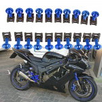 Mootorratta katte kruvid kinnitusklambrid kere vedru mutrite poltide komplekt SUZUKI RV125 RV200 SFV650 SV1000 S SV650 SV650S jaoks Orange 20pcs