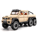 1/20 Mercedes Benz AMG G63 6X6 Maastiku-SUV Sulamist Metallist Valatud Auto Mudel Heli ja Valgusega Suur T&auml;iskasvanu Kingitus Poisis&otilde;brale Kogumiseks kollane