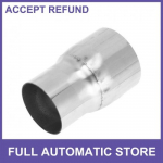 Mandrel Exhaust Pipe Adapter Concentric Reducers 2.25 OD to 2.75 OD Silver Tone