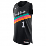 Nike Dri-FIT ADV FW25 Victor Wembanyama City Edition NBA San Antonio Spurs Mugav Pehme Nahas&otilde;bralik V-kaelusega Kampsun Korvpallivorm HM6122-010 XL