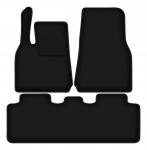 Dywaniki samochodowe welurowe czarne do: Tesla Model Y crossover (2019-)