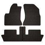 Dywaniki samochodowe gumowe do: Citroen C4 Picasso I minivan (2006-2013) - czarne, dopasowane
