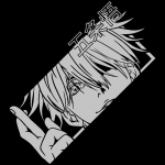 JJK Gojou Vin&uuml;&uuml;lkleebis Jaapani Anime Auto Kleebis Auto Akna Tagaklaasi Tarvikud Dekoratsioon Holograafilised Kleebised 30cm x 13cm hall