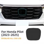 For Honda Pilot 2024 2025 Car Front on Emblem Pre Cut Dark Smoked tpu PPF Protection Film Anti-scratch Exterior Accessories smoked film