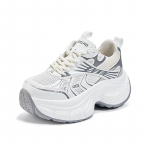 Dad shoes naiste kevad-suvine uus mood v&otilde;rkkingad vabaaja spordijalatsid mitmek&uuml;lgsed paksude talladega sisemise k&otilde;rgendusega naiste kingad 34 valge