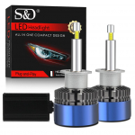 2 tk 360&deg; 4-poolset Canbus H7 LED-esitulepirni 30000 lm 110 W H11 H1 HB3 9005 HB4 9006 9012 Hir2 Vasktoru Turbo Lamp Autode Esituli 6000K Valge H1
