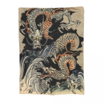 Utagawa Kuniyoshi - Draakonid Tekid Flanell Hingav Diivanikate Tekid Kodu Magamistoa V&auml;litingimustes Tekid Voodikate Tekk 30x40in