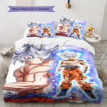 Dragon Ball Super Muster Voodipesu, Tekikomplekt Tekikate Padjap&uuml;&uuml;r Kodu S&uuml;nnip&auml;evakingitus (1 * tekikott + 2 * padjap&uuml;&uuml;ri, ilma s&uuml;damikuta) 135x200cm gray