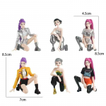 KPop Kuradijahtija 8cm figuur Nukk Vin&uuml;&uuml;lm&auml;nguasi Rumi tegelane Vin&uuml;&uuml;lmask Karbiga Ornamentm&auml;nguasi S&uuml;nnip&auml;ev J&otilde;ulukink
