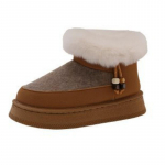 Naiste karvase suuga pluss suuruses talvised soojad lumesaapad polsterdatud voodriga, veekindlad pahkluusaapad, libisemiskindlad v&auml;listingimustes matkamiseks, m&auml;gironimiseks, spordisaapad 42 kaamel