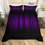 Mustad ja lillad tekikatted lastele teismelistele kuninganna kuningas kerge tekkikate abstraktse kunstiga voodipesukomplekt magamistoa dekoratsioon ilma tekita (135x200cm) purple