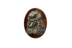 Poodle - Dog show brooch, starter number clip, dog pin by Art-Dog pruun