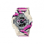 CASIO Meeste Vedelkristall/Analoog Kahekordse N&auml;iduga Seeria 51,2 mm H&otilde;bedane Kell GA-110SS-1APR GA-110SS-1APR Random Watch Box