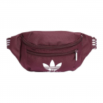 Adidas Originals kolme triibuga spordikott lukuga &otilde;lakott crossbody kott unisex kotid Kastanipruun IL4816 Chestnut