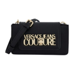 Versace Jeans Couture Kuldne T&auml;htlogo Kunstnahast K&auml;eshoITAV RISTKEHA KOTT &Otilde;LJAKOTT KESKMINE Naiste kotid Must 74VA4BLG-ZS467-899 Basic Set (Bag+Dust Bag)