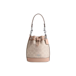 Coach Dempsey 15 Logoga T&otilde;mblukuga Suletav Kaetud L&otilde;uendist ja Nahast Mini &Auml;mbrimustriga K&auml;ekott Naiste kotid Hele-Khaki CW299-SVPWH Basic Set (Bag+Dust Bag) gray