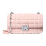Michael Kors MK Tribeca Metallkett Kangast Crossbody &Otilde;lakott V&auml;ike Naiste kotid Hele-Roosa 30S5S2RL5C-BEIGEEBONYPINK Basic Set (Bag+Dust Bag)
