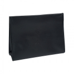 Yves Saint Laurent Matt Nahk Must Kolmnurkne Meigikott Kaasaskantav #Matte Leather Black Triangle Makeup Bag