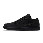 Jordan Air Jordan 1 Nahk Polsterdus Kulumiskindel Madal Vintage Korvpallijalatsid Meeste Must 553558-093(Team995-) 43